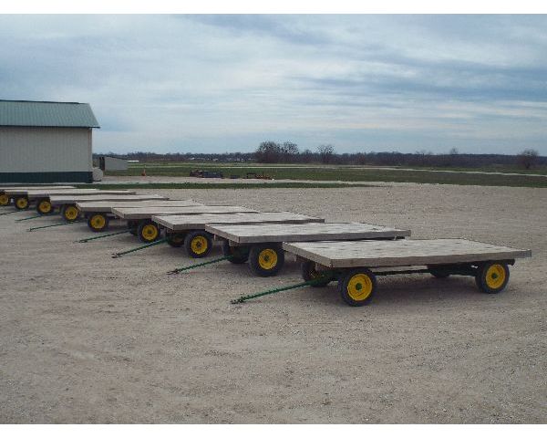 (10) Flatbed Wagons on JD 953 & 963 Gears