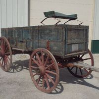 Antique JD Wagon, all original, with seat